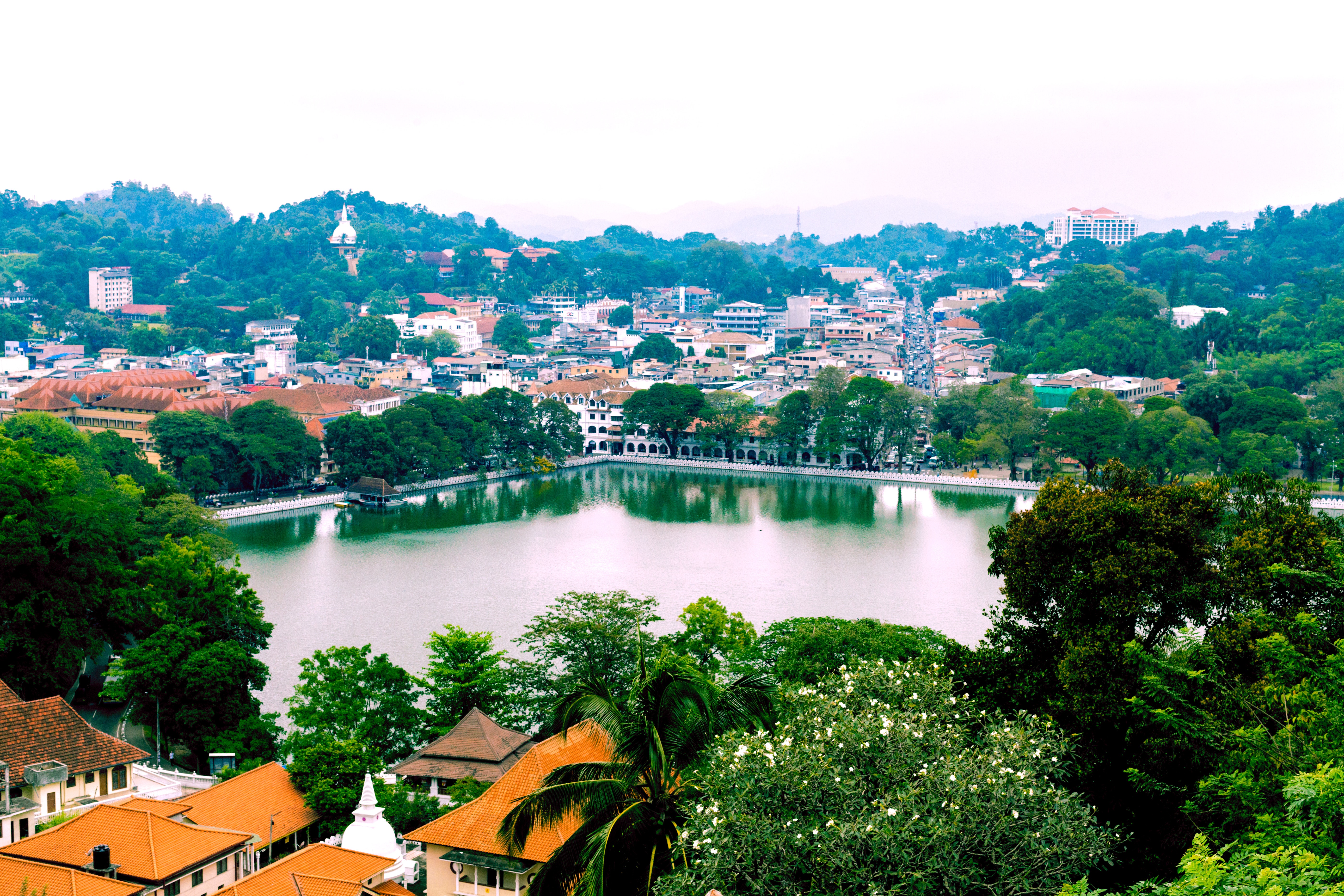 Ariel view of a Sri Lanka City